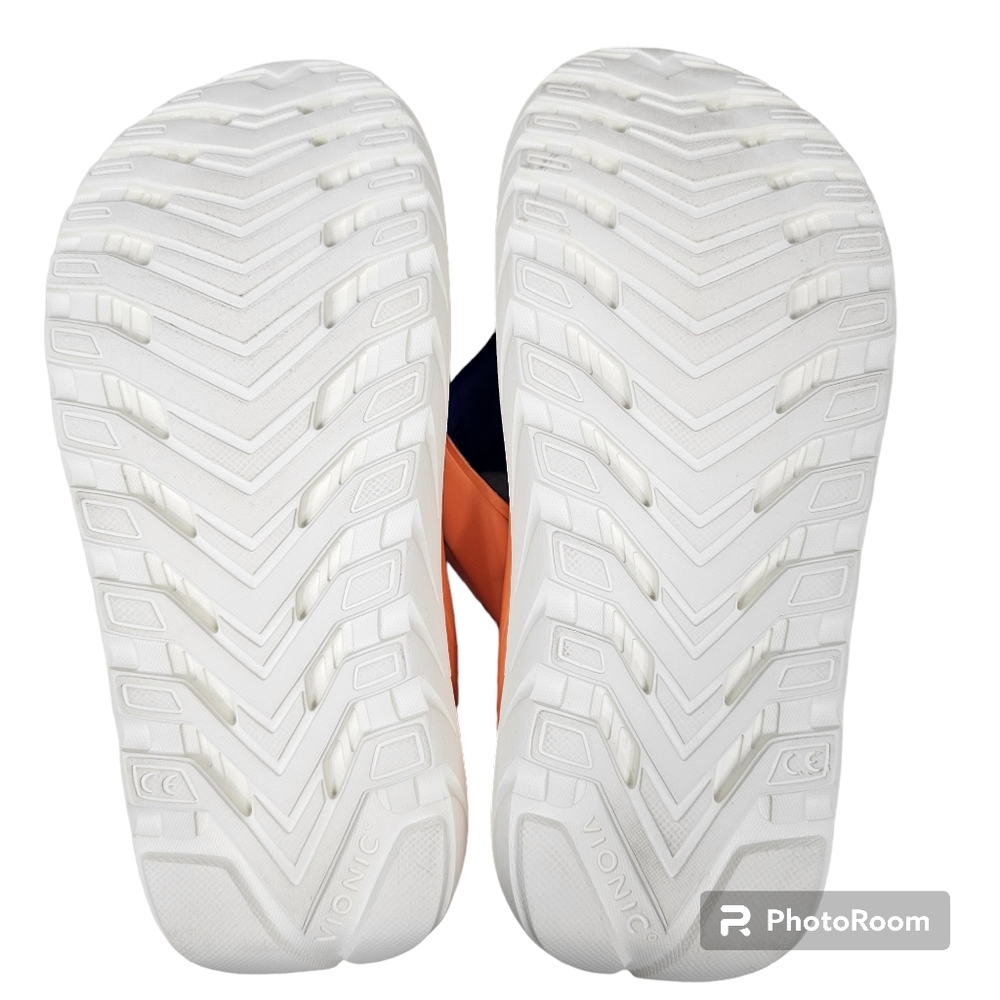 Vionic Orange Sandals Flip-Flops with Toe Loop - Picture 9 of 10